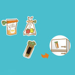 5セット人参形食品袋シーリングクリップ 磁石付きボックス入り 人参シーリングクリップ