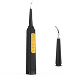 JYQ-023 口腔歯清掃ケアツール 家庭用電動歯科器具 黄ばみ・タバコ汚れ除去用、ブラック、ブラック＋歯面清掃ヘッド