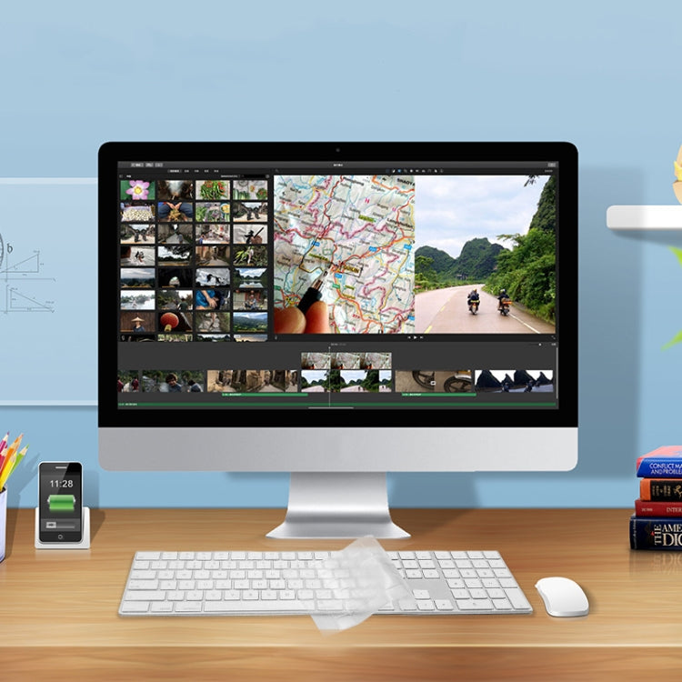 T17606コンピュータキーボードフィルム透明TPUナノロングキーボード保護フィルム、iMac 2017 Magic Keyboard用（番号モデル付き）