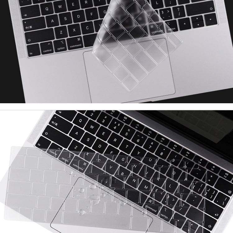 0.13mm透明TPUノートパソコンキーボード保護フィルム MacBook Air 13.3インチ A1369 & A1466用、MacBook Pro 13.3インチ A1706 & A1989 & A2159（Touch Bar付き）用、MacBook Pro 15.4インチ A1707 & A1990（Touch Bar付き）用