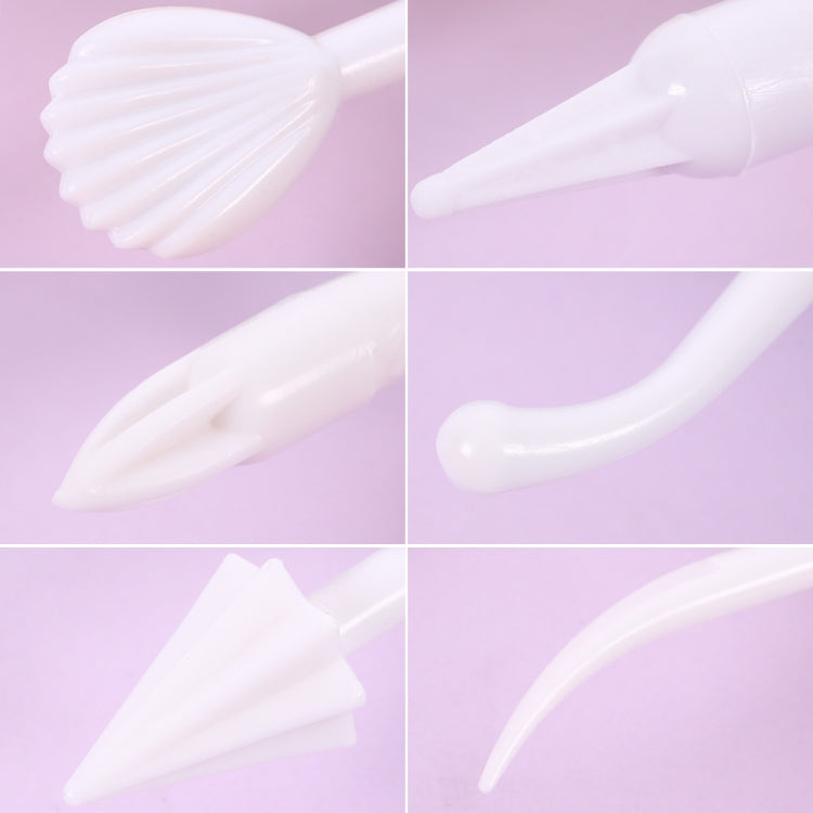 2セット彫刻ペンケーキフォンダント彫刻ナイフ作成カッティングツール01030パープル（OPP袋包装）、01071イエロー（OPP袋包装）、01018レッド（OPP袋包装）、02023ブルー（OPP袋包装）、02030ピンク（OPP袋包装）