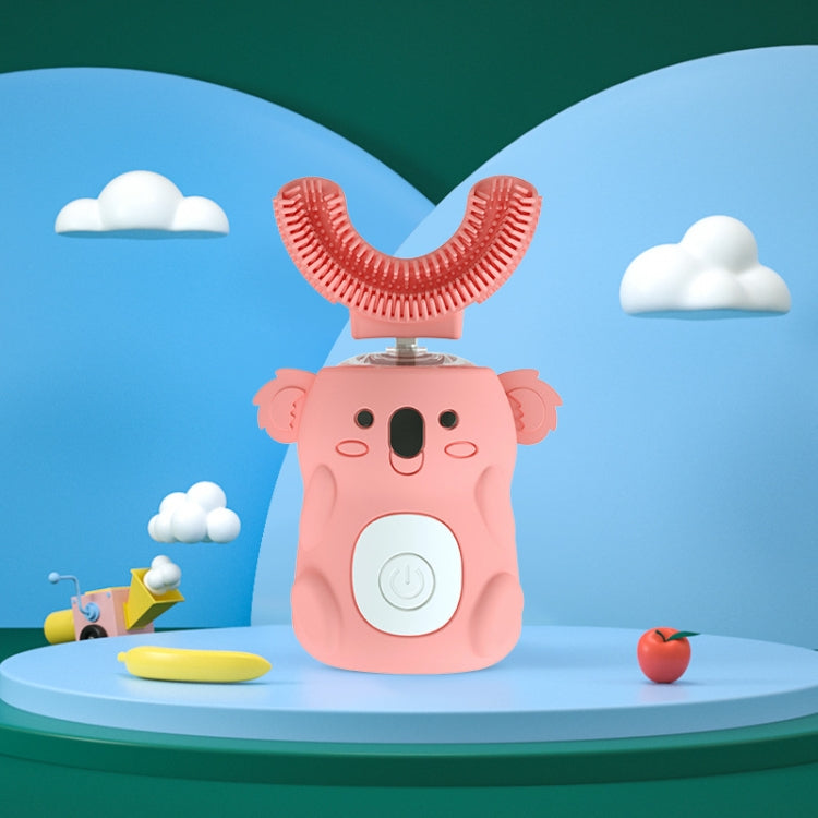 子供用口腔電動歯ブラシ U字型ソニックスマート電動歯ブラシ ブルー、ピンク