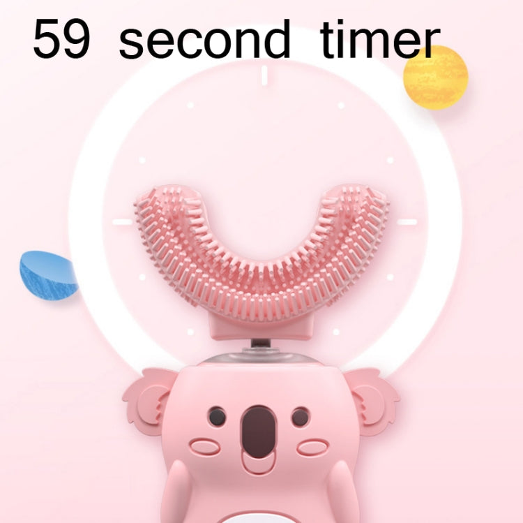 子供用口腔電動歯ブラシ U字型ソニックスマート電動歯ブラシ ブルー、ピンク