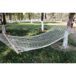屋外メッシュハンモック 綿糸無垢材スティックハンモック 室内スイング、サイズ：200x80cm、200x80cm ホワイト