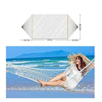 屋外メッシュハンモック 綿糸無垢材スティックハンモック 室内スイング、サイズ：200x80cm、200x80cm ホワイト