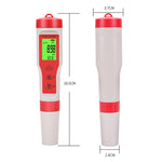 4-in-1 携帯用PH/TDS/EC/TEMPテストペン 多機能水質テスター、4-in-1 テストペン