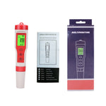4-in-1 携帯用PH/TDS/EC/TEMPテストペン 多機能水質テスター、4-in-1 テストペン