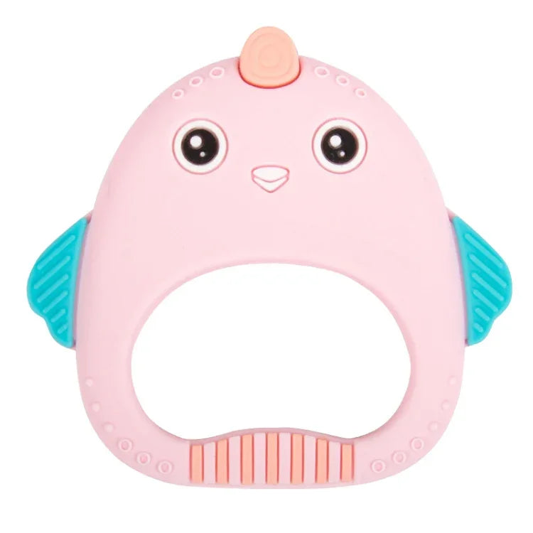 MJYJ019 シリコンベビーティーザー 子供用乳歯スティックおもちゃ、ピンク、ブルー、オレンジ、小魚-ブルー、小魚-ピンク、小魚-グリーン、フォックス-ブルー、フォックス-ピンク、フォックス-グリーン、モンキー-ピンク、モンキー-オレンジ、モンキー-コーヒー、キトン-コーヒー、キトン-ブルー、キトン-ピンク