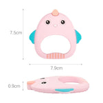 MJYJ019 シリコンベビーティーザー 子供用乳歯スティックおもちゃ、ピンク、ブルー、オレンジ、小魚-ブルー、小魚-ピンク、小魚-グリーン、フォックス-ブルー、フォックス-ピンク、フォックス-グリーン、モンキー-ピンク、モンキー-オレンジ、モンキー-コーヒー、キトン-コーヒー、キトン-ブルー、キトン-ピンク