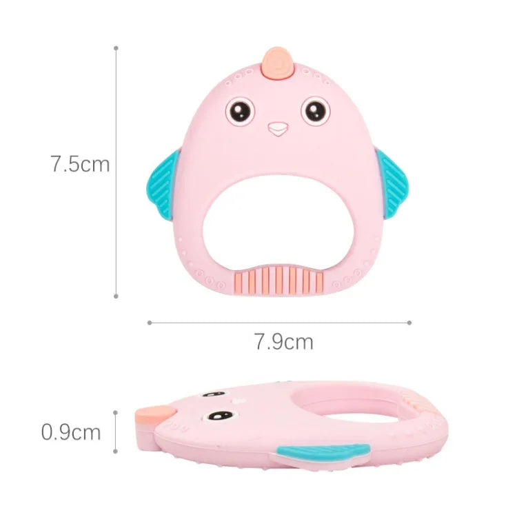 MJYJ019 シリコンベビーティーザー 子供用乳歯スティックおもちゃ、ピンク、ブルー、オレンジ、小魚-ブルー、小魚-ピンク、小魚-グリーン、フォックス-ブルー、フォックス-ピンク、フォックス-グリーン、モンキー-ピンク、モンキー-オレンジ、モンキー-コーヒー、キトン-コーヒー、キトン-ブルー、キトン-ピンク