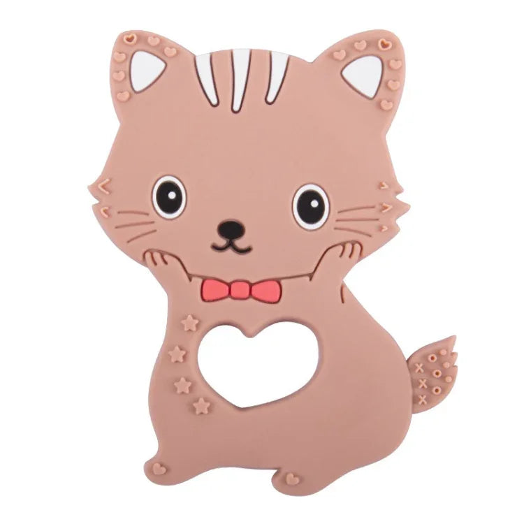 MJYJ019 シリコンベビーティーザー 子供用乳歯スティックおもちゃ、ピンク、ブルー、オレンジ、小魚-ブルー、小魚-ピンク、小魚-グリーン、フォックス-ブルー、フォックス-ピンク、フォックス-グリーン、モンキー-ピンク、モンキー-オレンジ、モンキー-コーヒー、キトン-コーヒー、キトン-ブルー、キトン-ピンク