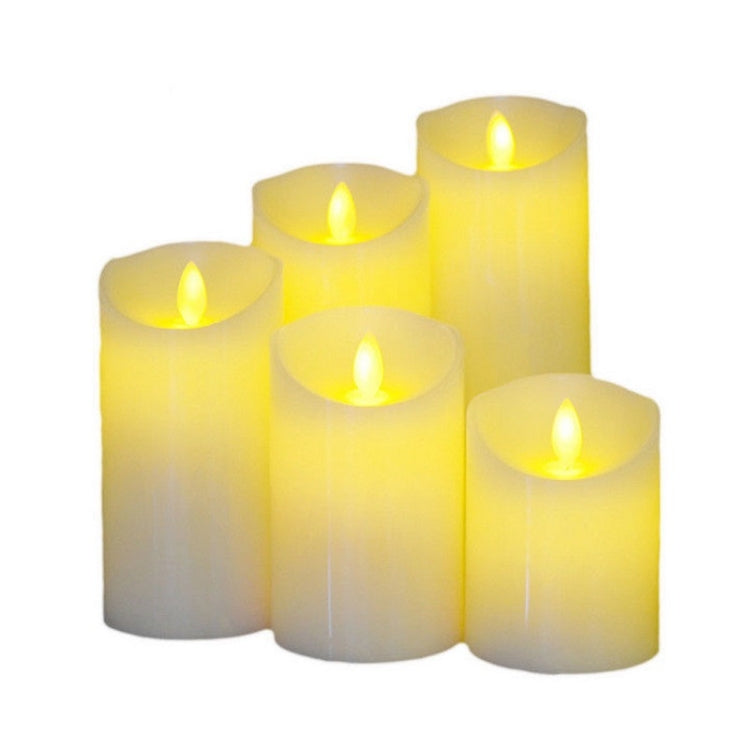 3個入り LED電子キャンドルライト 誕生日・結婚式用ホームデコレーション小道具 キャンドルホルダー、電池式、サイズ：電池式 7.5 x 10CM、電池式 7.5 x 12.5CM、電池式 7.5 x 15CM、電池式 7.5 x 17.5CM、電池式 7.5 x 20CM