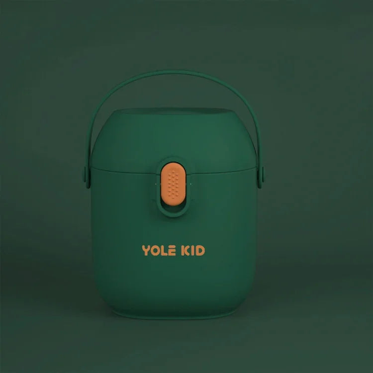 2個セット YOLE KID ベビーミルクパウダーボックス 大容量 携帯用 アウトパッキング ギミパウダーボックス ベビーフード補助保存 密封タンク, マスタードイエロー, 抹茶グリーン, オリーブグリーン, クジャクブルー, シナバー レッド, ルージュパウダー