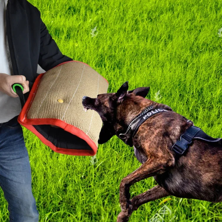 レッドツイルジュート トレーニング犬用噛みつきスリーブ オープンスリーブプロテクター ペット用品、レッドツイルジュート