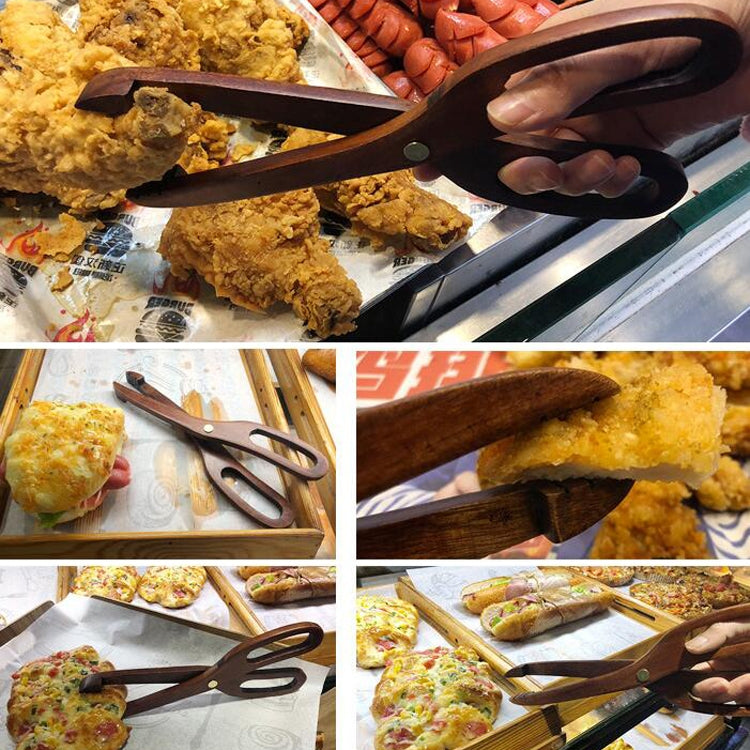 木製食品クリップキッチン家庭用バーベキュー食品クリップデザートペストリーブレッドクリップ、フィービークリップ、はさみクリップ