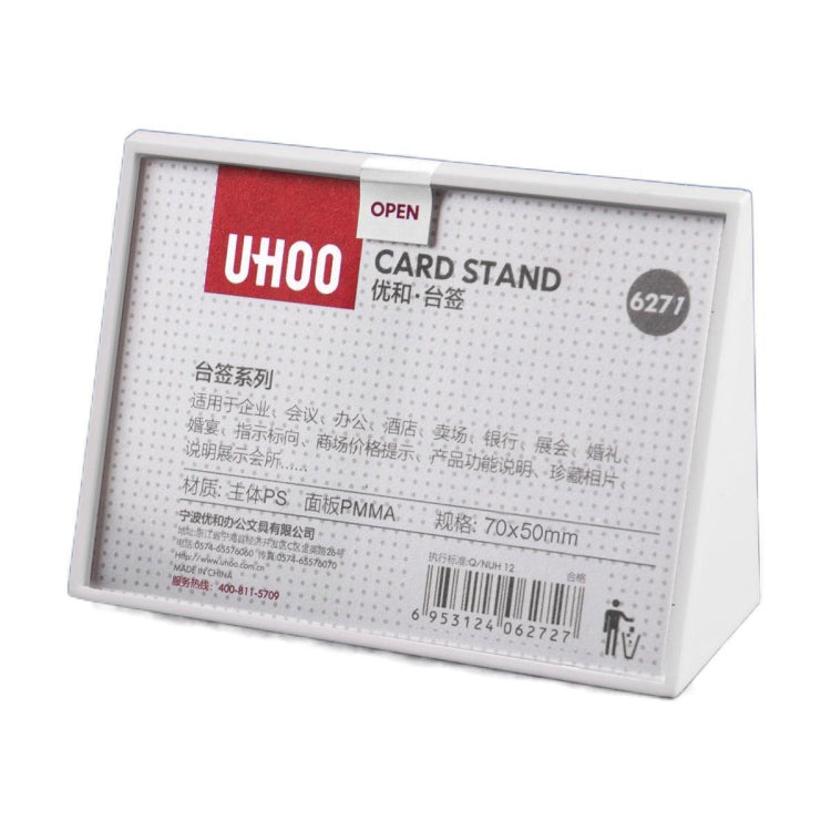 アクリル三角形価格タグ 学生用机席ボード（ホワイト）、7.4x10.5cm（ホワイト）、7.4x5.3cm（ブラック）、7.4x10.5cm（ブラック）