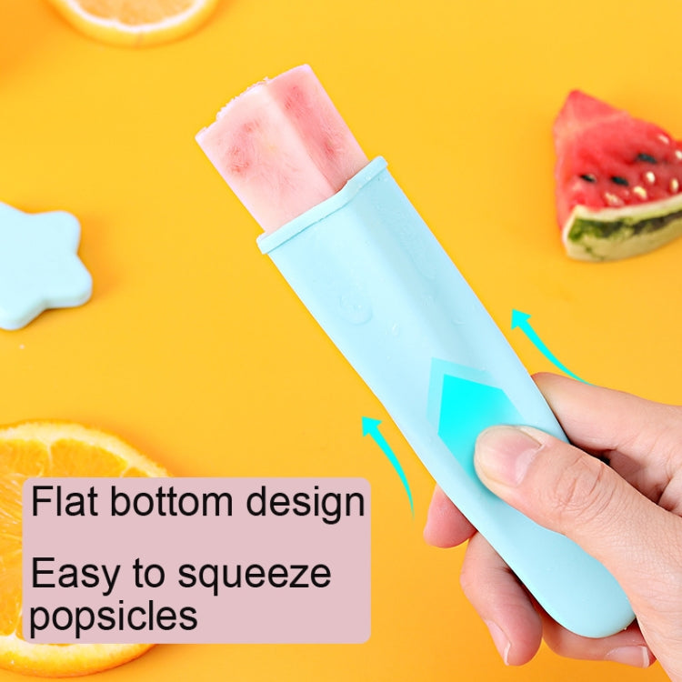 4-in-1子供用アイスキャンディーモールドセット 食品グレードシリコンクリームモールド ランダムカラー配送 2セット4-in-1