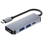 BYL-2011 4-in-1 USB-C / Type-C to 4K HDMI + USB 3.0 + USB 2.0 + PD USB-C / Type-C充電ポート 多機能ハブドッキングステーション、4-in-1
