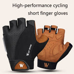 WEST BIKING YP0211196 ハーフフィンガー衝撃吸収滑り止めバイク用グローブ ライディング装備, S, M, L, XL
