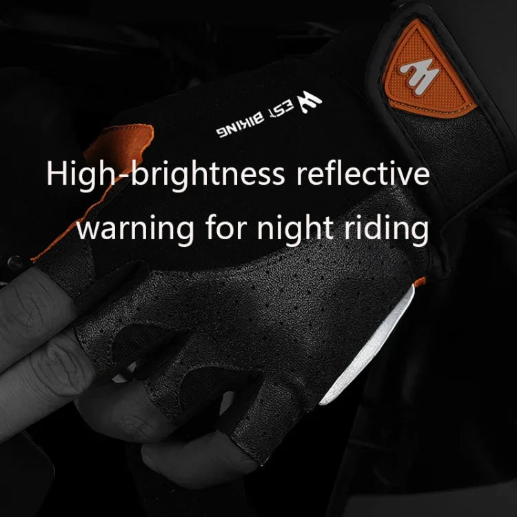 WEST BIKING YP0211196 ハーフフィンガー衝撃吸収滑り止めバイク用グローブ ライディング装備, S, M, L, XL