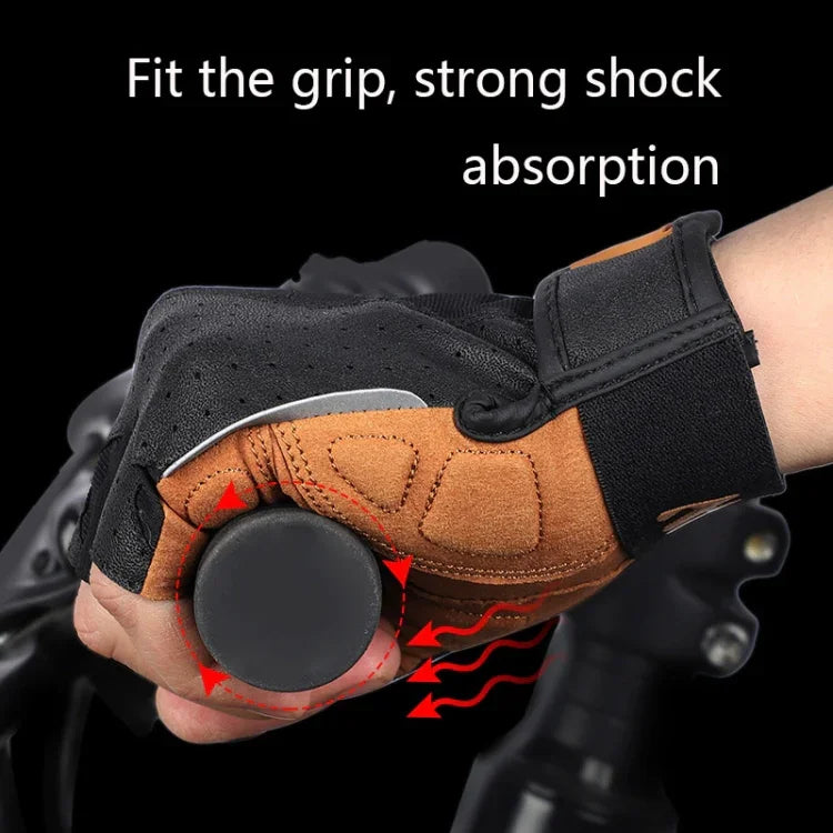 WEST BIKING YP0211196 ハーフフィンガー衝撃吸収滑り止めバイク用グローブ ライディング装備, S, M, L, XL