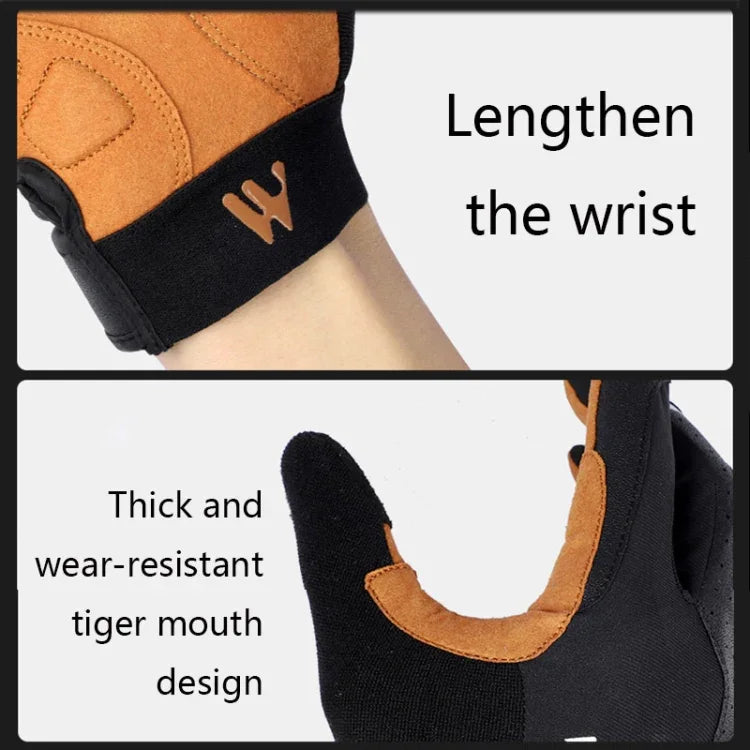 WEST BIKING YP0211197 フルフィンガー衝撃吸収滑り止めバイク用グローブ ライディング装備, S, M, L, XL