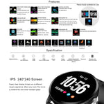 V11 スマートウォッチ リアルタイム心拍数 血圧モニター マルチスポーツモード 呼吸ライト スマートウォッチ Android iOS対応