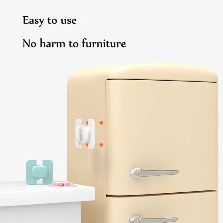 5個セット ベビ冷蔵庫用ウォーターディスペンサー安全ロック ベビー安全用品, ブルー, ピンク, ホワイト