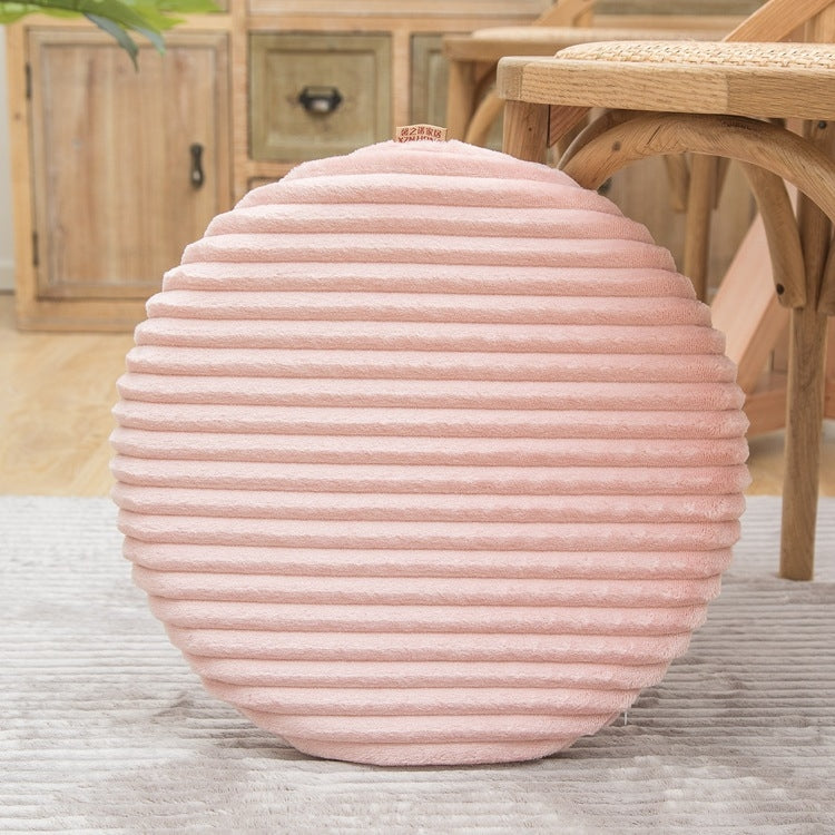 フランネル製 丸型クッション ダストカバー、サイズ：40x40cm、ウォーターグリーン、レザーピンク、コーヒーカラー、キャッシュ、ダークグレー、ライトグレー