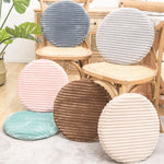フランネル製 丸型クッション ダストカバー、サイズ：40x40cm、ウォーターグリーン、レザーピンク、コーヒーカラー、キャッシュ、ダークグレー、ライトグレー