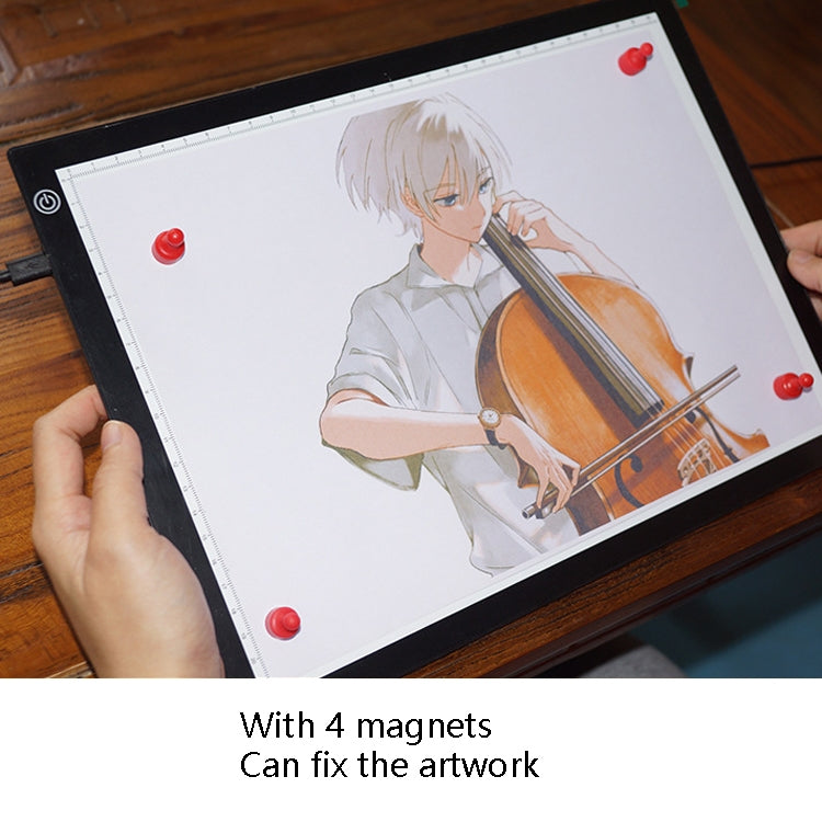 コピー ステーション アニメ ドレイン ステーション LED コピー ボード 磁気吸着ライトボード 描画プレート USBケーブル付き、A4 3段階調光（ブラック）、A4 無段階調光（ブラック）、A3 3段階調光（ブラック）、A3 無段階調光（ブラック）
