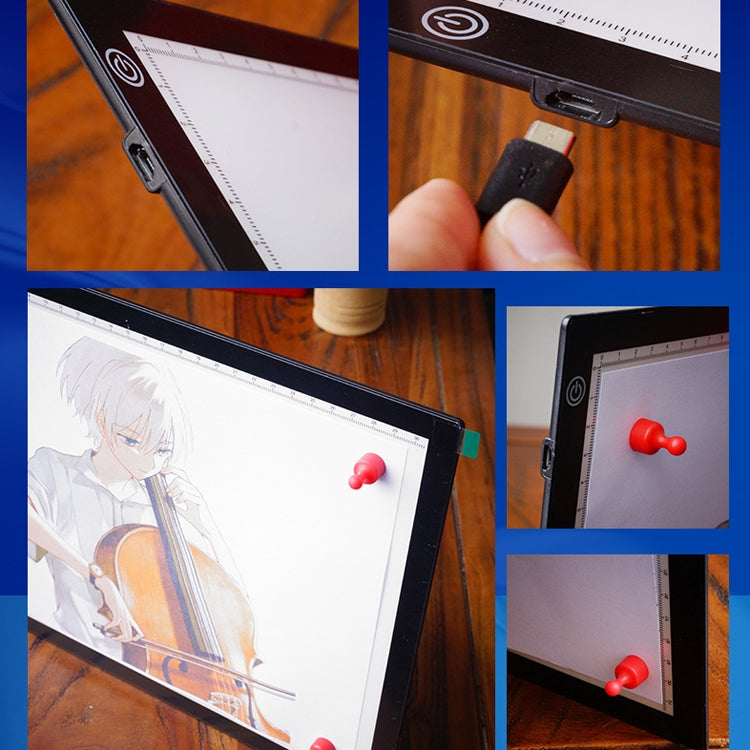コピー ステーション アニメ ドレイン ステーション LED コピー ボード 磁気吸着ライトボード 描画プレート USBケーブル付き、A4 3段階調光（ブラック）、A4 無段階調光（ブラック）、A3 3段階調光（ブラック）、A3 無段階調光（ブラック）