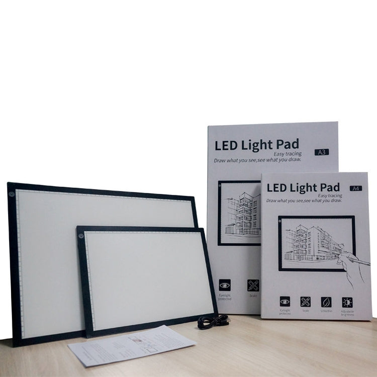 コピー ステーション アニメ ドレイン ステーション LED コピー ボード 磁気吸着ライトボード 描画プレート USBケーブル付き、A4 3段階調光（ブラック）、A4 無段階調光（ブラック）、A3 3段階調光（ブラック）、A3 無段階調光（ブラック）