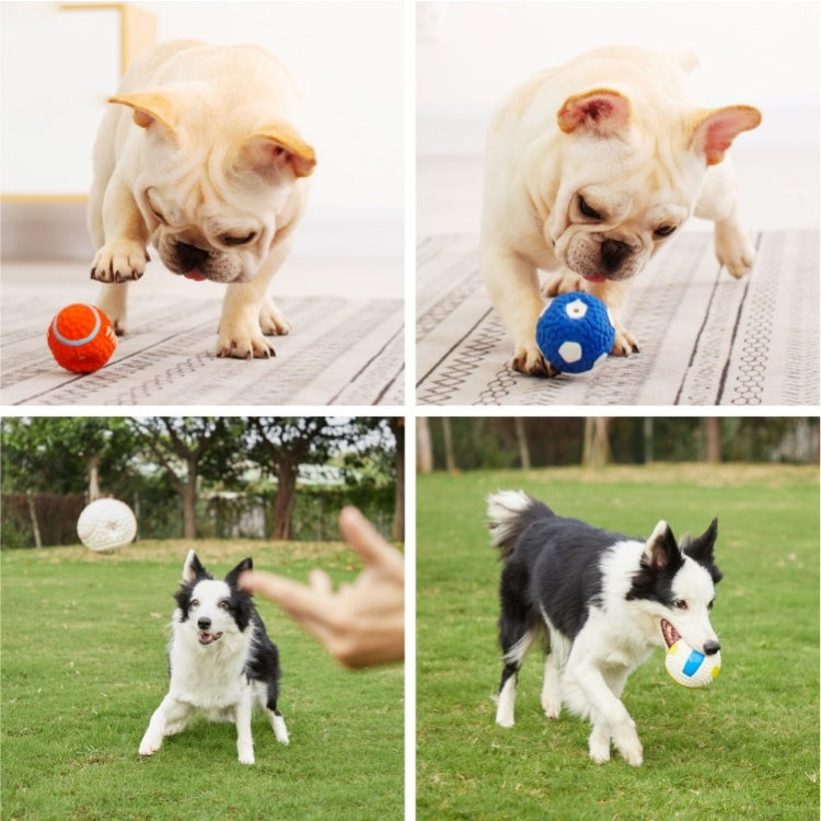 犬用おもちゃ ラテックス 犬噛み音ボール ペットおもちゃ、大 バレーボール、大 テニスボール、大 ラグビー