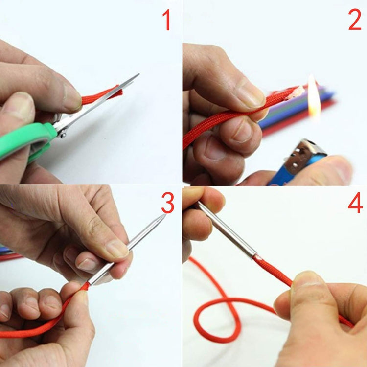 アンブレラロープニードル マーリンスパイク ブレスレット DIY 編み工具、仕様：4個セット ブラック、4個セット シルバー、5個セット ブラック、5個セット シルバー、6個セット ブラック、6個セット シルバー、7個セット ブラック、7個セット シルバー、9個セット ブラック
