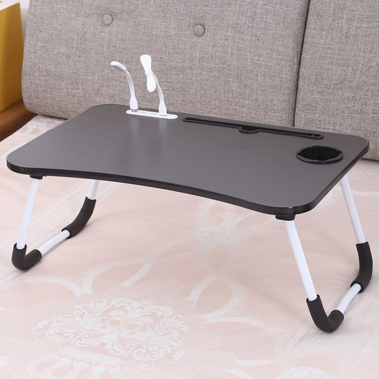 USB折りたたみコンピュータデスクファン＆ランプ付き、サイズ：60x40x28cm、クールブラック、ティーンエイジピンク、スカイブルー、ホワイトメープル、ウォールナット、目の保護グリーン