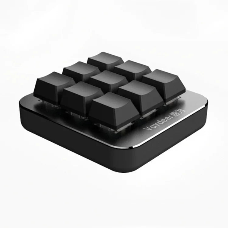 Vaydeer JP1011 9キー メカニカルキーボード ミニポータブル カスタムキーボード、ケーブル長：1m