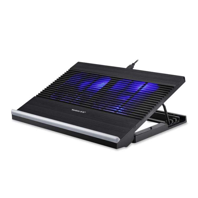 NUOXI T10 ノートパソコン用ラジエーター 多段階調整 アルミ合金ブラケット ブラック、シルバー