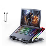 MC X500 ノートパソコン用ラジエーター 高さ調整ブラケット 冷却台 ブラックレッド標準版、シーブルー標準版