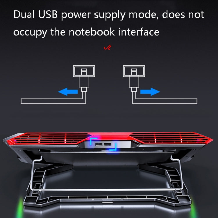 MC X500 ノートパソコン用ラジエーター 高さ調整ブラケット 冷却台 ブラックレッド標準版、シーブルー標準版