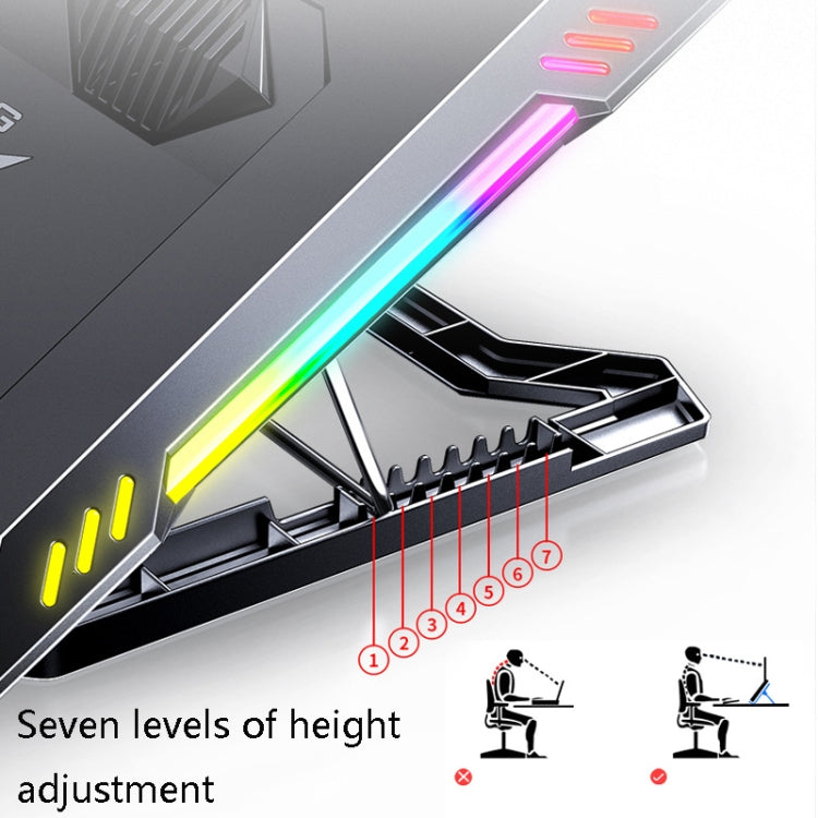 MC X500 ノートパソコン用ラジエーター 高さ調整ブラケット 冷却台 ブラックレッド標準版、シーブルー標準版