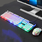 LIMEIDE GTX300 104キー レトロ丸型キーキャップ USB有線マウスキーボード、ケーブル長：1.4m、パンクシングルキーボードホワイト、パンクシングルキーボードブラック、パンクセットホワイト、パンクセットブラック