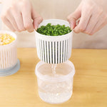玉ねぎ生姜にんにく排水収納ボックス キッチン野菜用プラスチック収納ボックス 冷蔵庫密封収納ボックス ホワイト