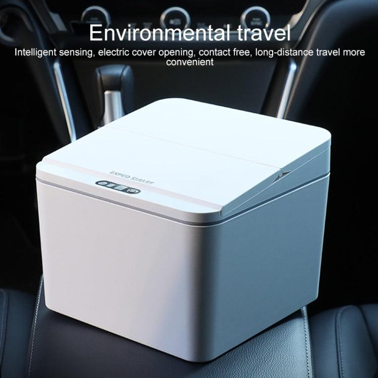 EXPED SMART デスクトップ スマート誘導式 電動収納ボックス 車用ゴミ箱、4L バッテリー版（ホワイト）、4L 充電版（ホワイト）、4L バッテリー版（グレー）、4L 充電版（グレー）、6L バッテリー版（ホワイト）、6L 充電版（ホワイト）