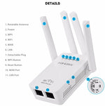 PIX-LINK LV-WR09 300Mbps WiFiレンジエクステンダーリピーターミニルーター、米国プラグ、EUプラグ、英国プラグ、オーストラリアプラグ