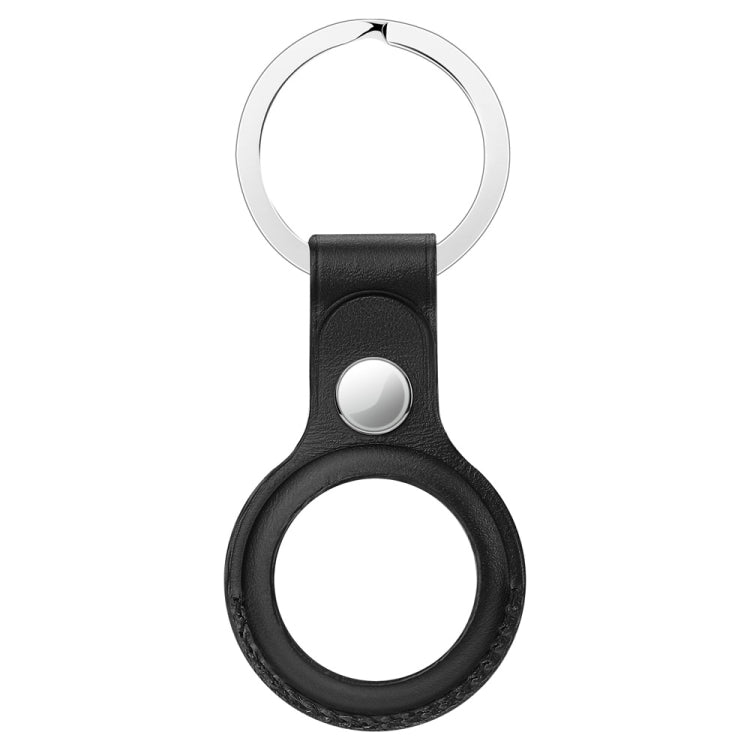 傷防止トップレイヤー牛革レザー保護カバー ハングループ付き エアタグ第2世代 / 第1世代対応