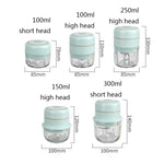 ZM-14家庭用ミニワイヤレス電動にんにく潰し器、ホワイト100ml、グリーン100ml、ピンク100ml、高カップホワイト250ml、高カップグリーン250ml、高カップピンク250ml、ホワイトガラス300ml、グリーンガラス300ml、ピンクガラス300ml、ホワイト高カップ250ml＋小カップ100ml