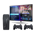 M8 ワイヤレス HDMI アーケードゲーム ホームテレビ ミニゲーム機 2つのゲームパッド付き、M8 32G（ワイヤレス）、M8 64G（ワイヤレス）