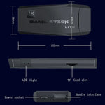 M8 ワイヤレス HDMI アーケードゲーム ホームテレビ ミニゲーム機 2つのゲームパッド付き、M8 32G（ワイヤレス）、M8 64G（ワイヤレス）
