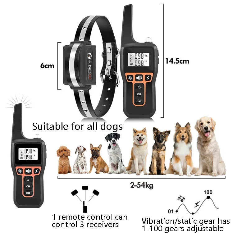 PaiPaitek PD529 リモートコントロール 犬トレーニングデバイス 音声制御 反鳴きデバイス 犬トレーニングデバイス, PD529（ブラック）, PD529（レッド）, PD529（オレンジ）, PD529（イエロー）